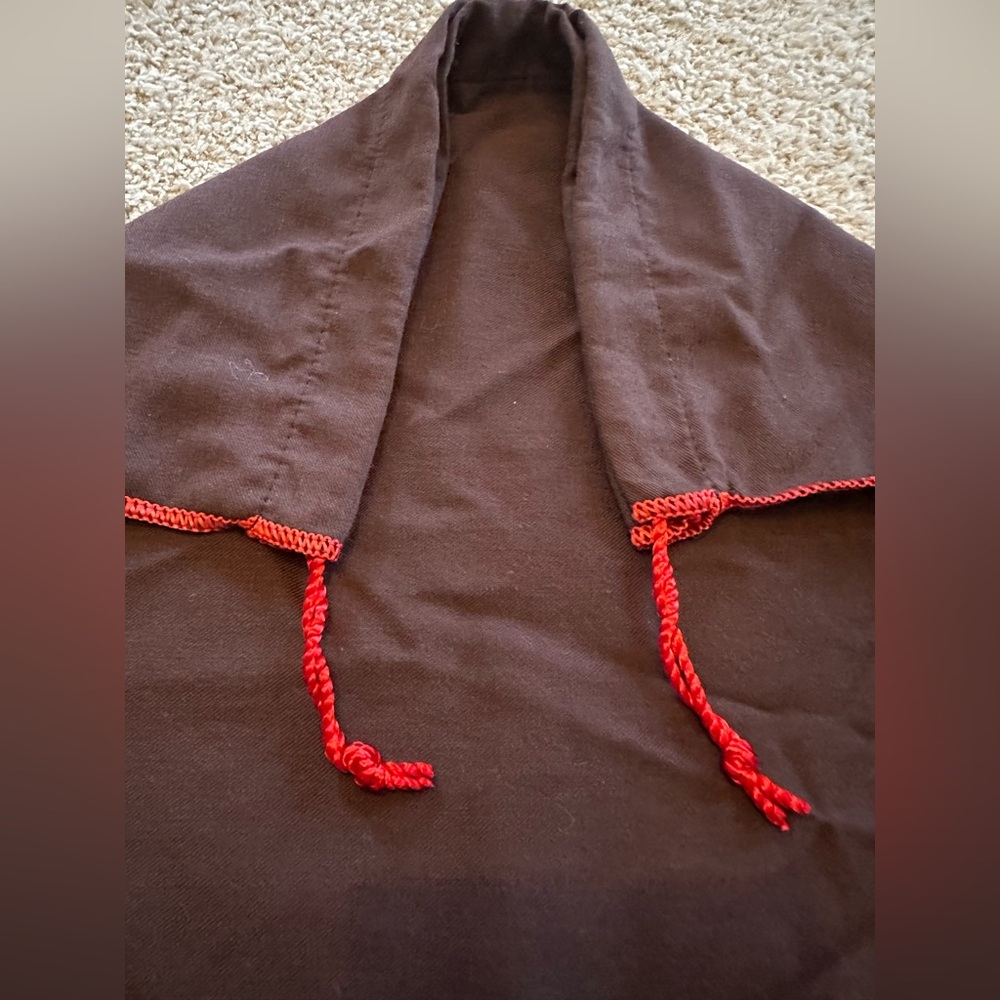 Coach brown dust bag red stitching - Picture 6 of 10